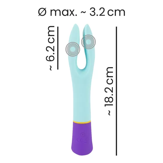 You2Toys - vibrátor akumulátorový voděodolný dvoumotorový - barevný