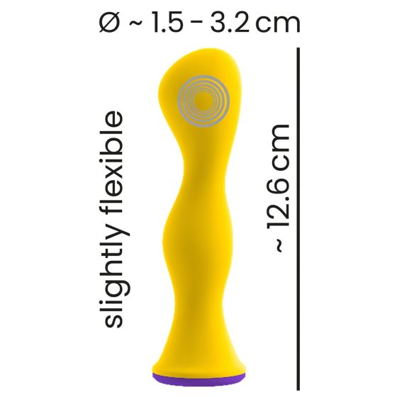 You2Toys bunt. - akumulátorový, vodotěsný anální vibrátor (žlutý)