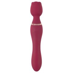   You2Toys Rosenrot - dobíjecí masážní vibrátor ve tvaru růže (červený)