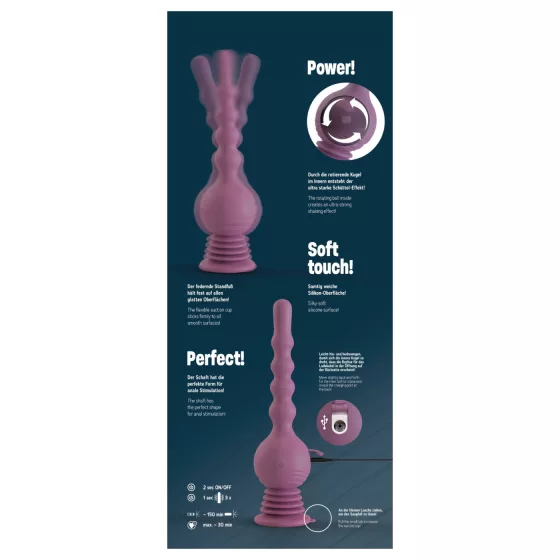 You2Toys - anální vibrátor Turbo Shaker - fialový