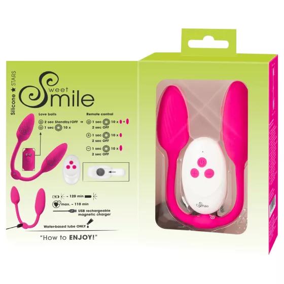 Sweet Smile - RC Dvojitá gejša kulička (růžová)