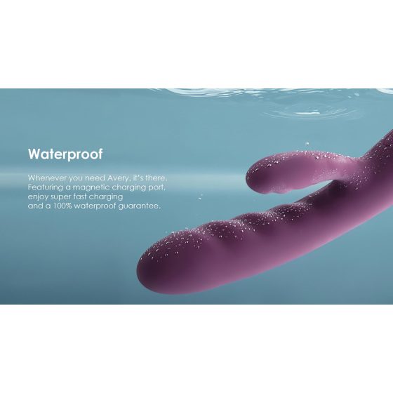 Svakom Avery - dobíjecí pulzní vibrátor s ramenem na klitoris (fialový)