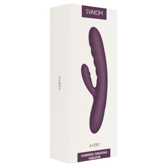 Svakom Avery - dobíjecí pulzní vibrátor s ramenem na klitoris (fialový)