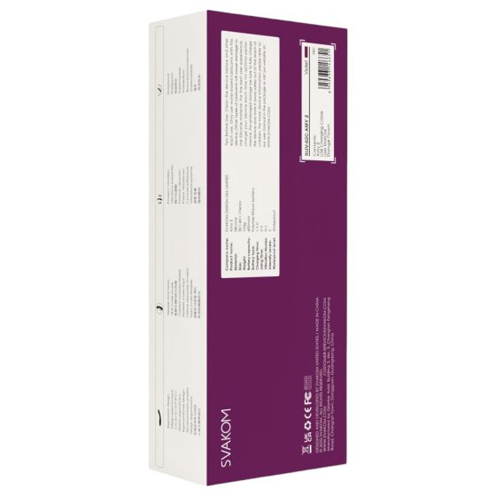 Svakom Amy 2 - vibrátor na G-bod - dobíjecí, vodotěsný - fialový