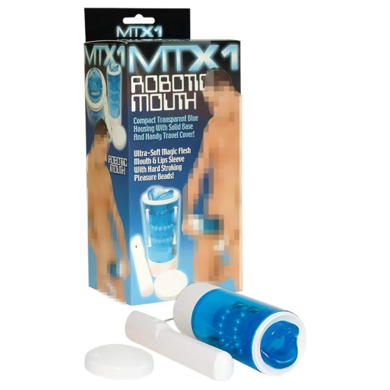 MTX1 Robotic - Rotující ústní masturbátor (modrý)