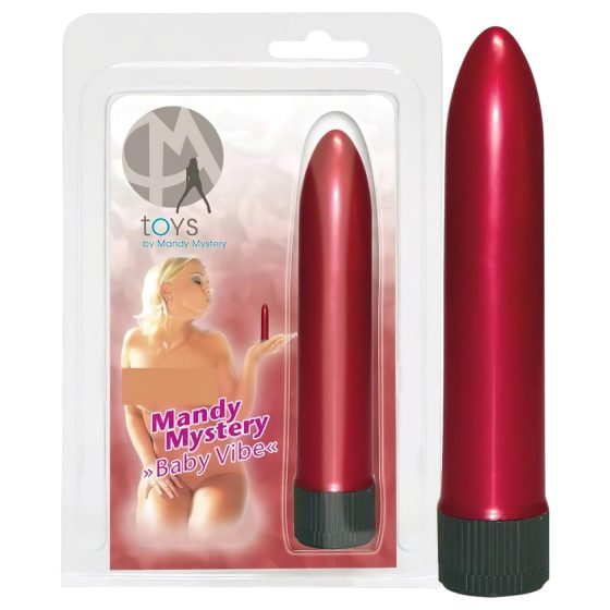 Mini vibrátor - perleťová červená