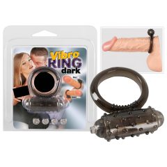   You2Toys - silikonový vibrační kroužek na penis - černý
