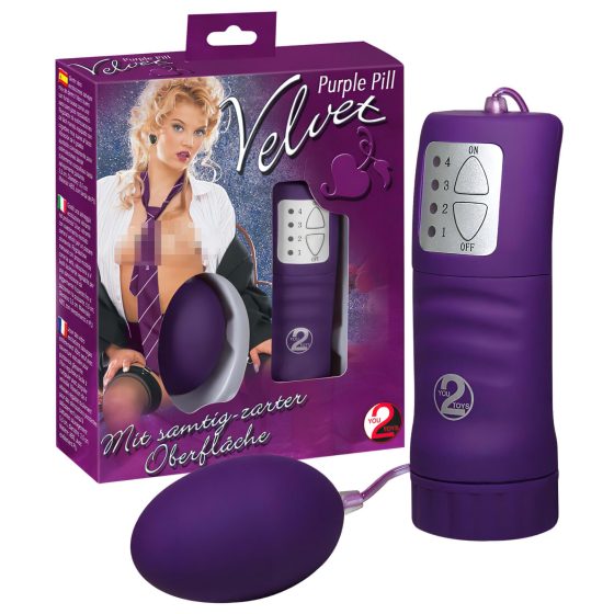 You2Toys - Sametové vibrační vajíčko (fialové)