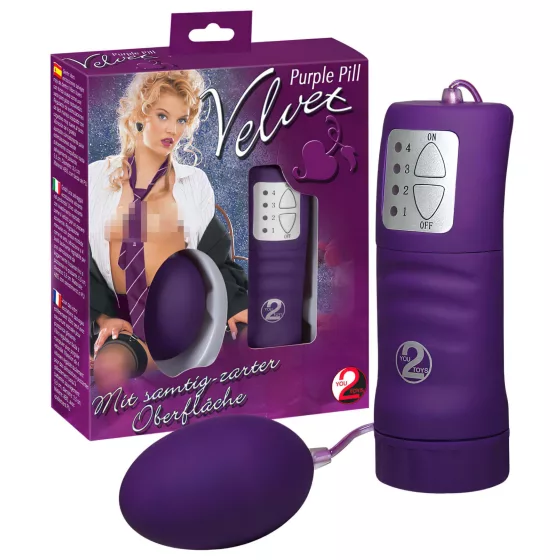 You2Toys - sametově hebké vibrační vajíčko (fialové)