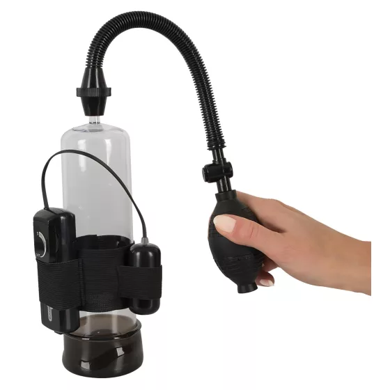 Pánská pumpa na penis s vibrací