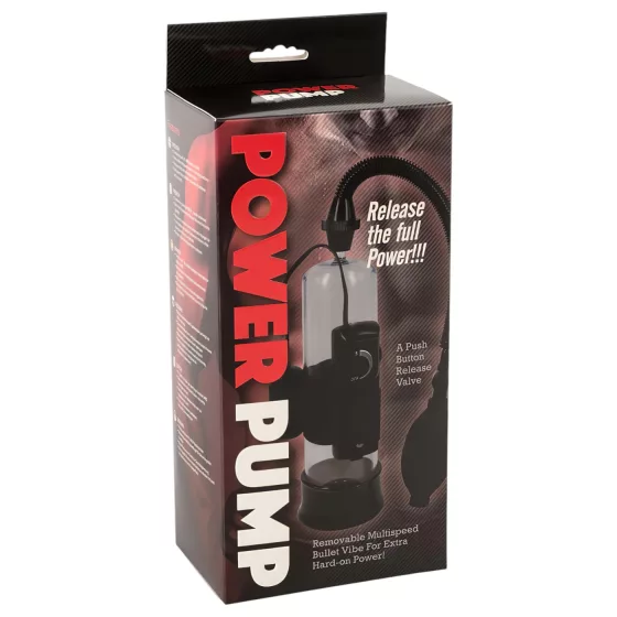 Pánská pumpa na penis s vibrací