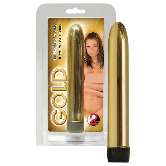You2Toys - GOLD vibrátor - zlatý