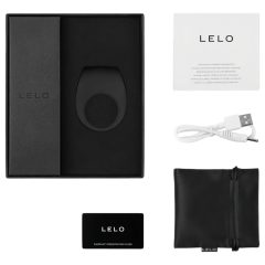   LELO Tor 2 – Dobíjecí vibrační kroužek na penis (černý)