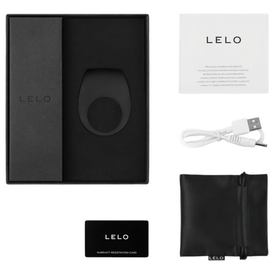 LELO Tor 2 – Dobíjecí vibrační kroužek na penis (černý)