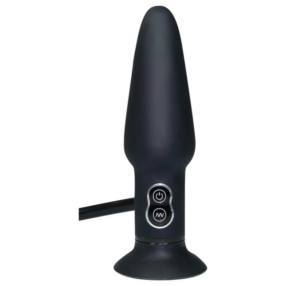 You2Toys True Black - nafukovací anální vibrátor (černý)