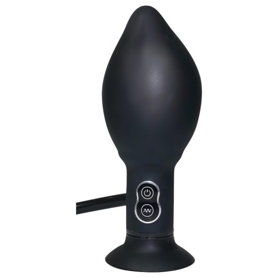 You2Toys True Black - nafukovací anální vibrátor (černý)
