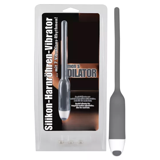 You2Toys - dilatátor penisu - vibrační silikonový - šedý 6 mm