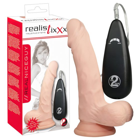 Realistixxx Pravý, přirozený vibrátor (17,5 cm)