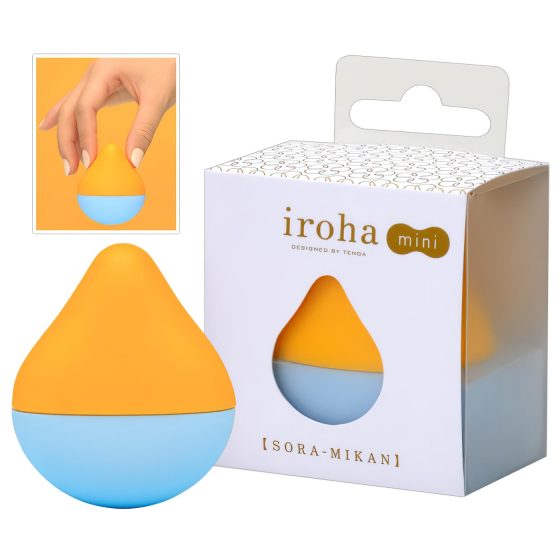 TENGA Iroha mini - mini vibrátor na klitoris (oranžovo-modrá)