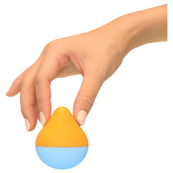 TENGA Iroha mini - mini vibrátor na klitoris (oranžovo-modrá)
