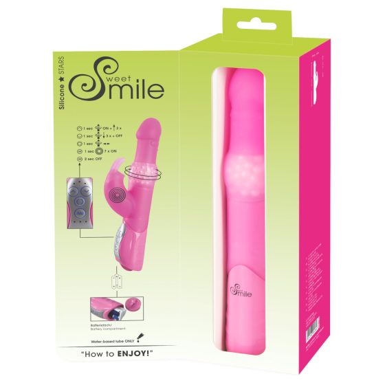 / SMILE Perlový Králíček - perlový vibrátor (růžový)