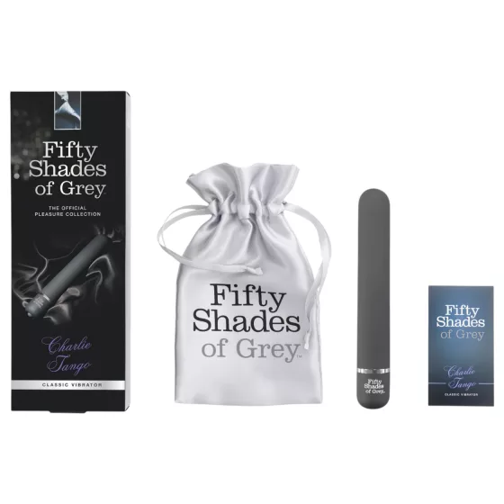 Fifty Shades of Grey - vibrátor Charlie Tango - šedá
