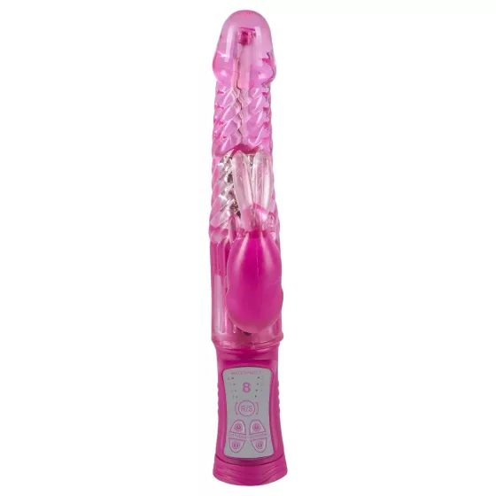 You2Toys - vibrátor s perlami a králíčkem - fialová