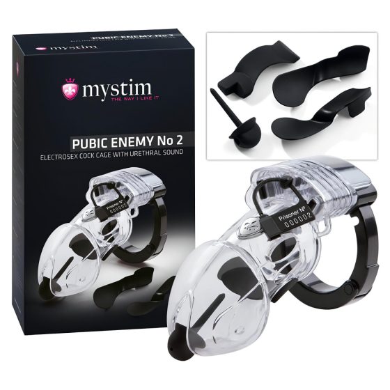 Mystim Pubic Enemy No 2 - elektro penisový klec