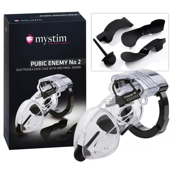 mystim Pubic Enemy No 2 - elektro penisová klec