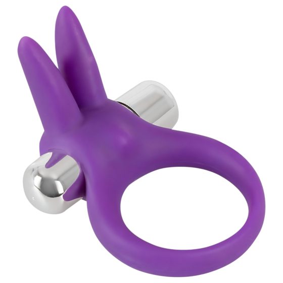 SMILE Rabbit - vibrační kroužek na penis (fialová)
