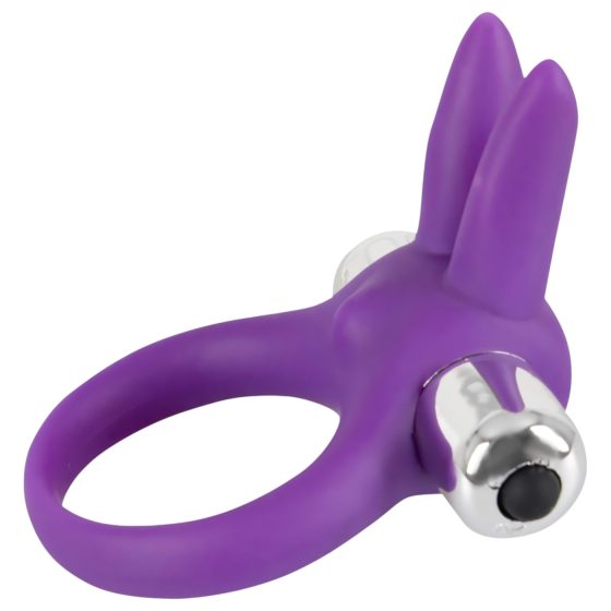 SMILE Rabbit - vibrační kroužek na penis (fialová)