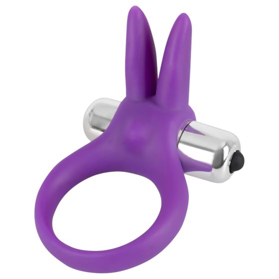 SMILE Rabbit - vibrační kroužek na penis (fialová)