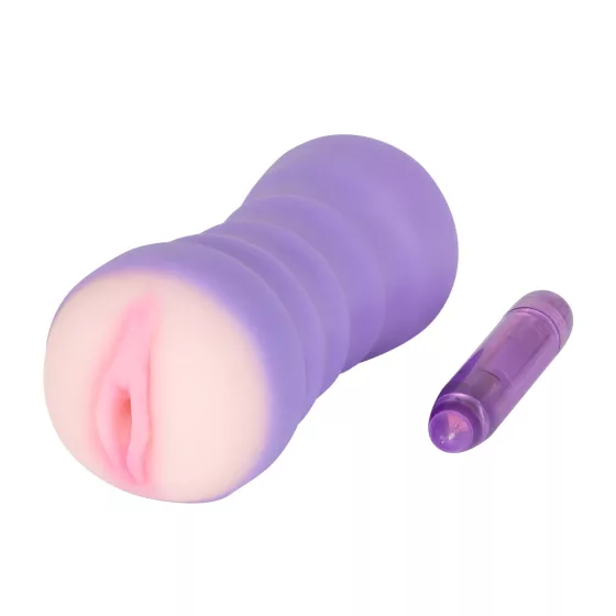 You2Toys - Masturbátor pro muže - vibrační vagina - tělová/fialová