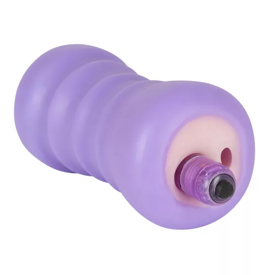 You2Toys - Masturbátor pro muže - vibrační vagina - tělová/fialová