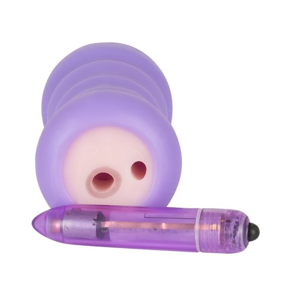 You2Toys - Gina - vibrující vagína (přírodní-fialová)