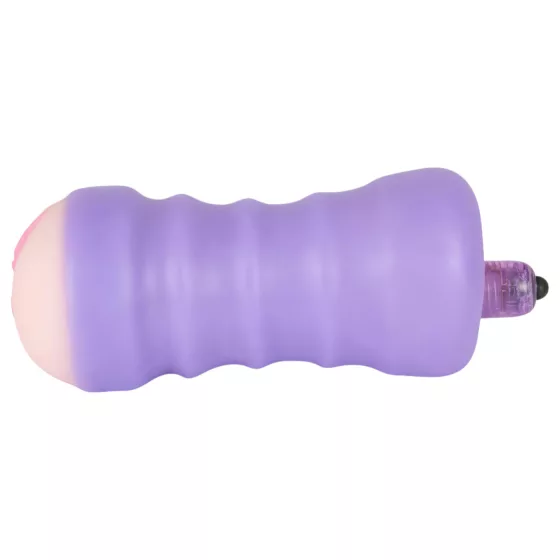 You2Toys - Masturbátor pro muže - vibrační vagina - tělová/fialová