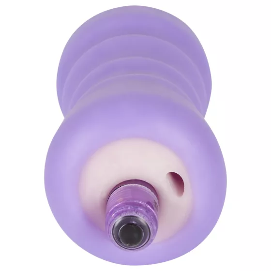 You2Toys - Masturbátor pro muže - vibrační vagina - tělová/fialová