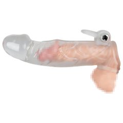   Krystalická Kůže - vibrační návlek na prodloužení penisu