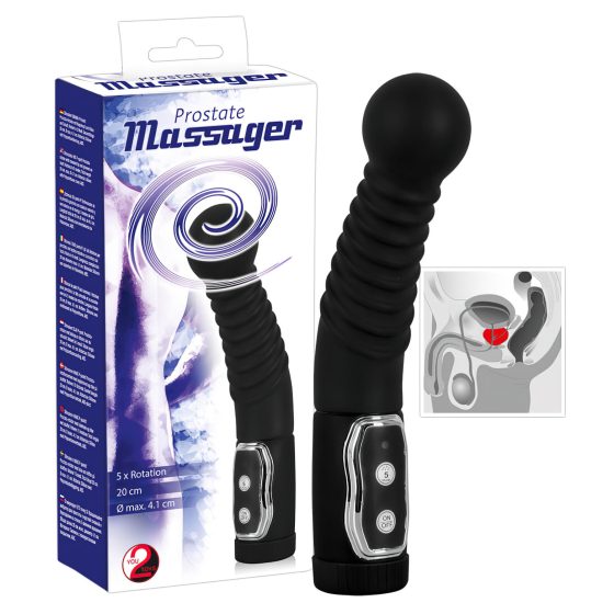 You2Toys - Stimulátor prostaty - rotační vibrátor na prostatu (černý)
