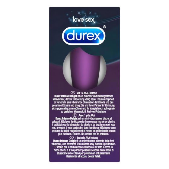 Durex Intense Delight Bullet - mini vibrátor (fialový)