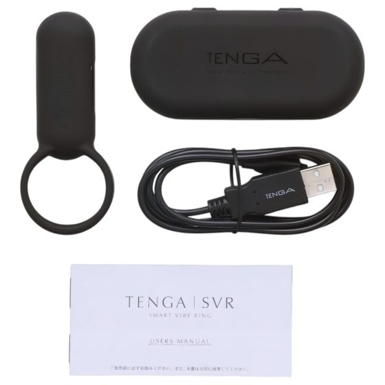 TENGA Smart Vibe vibrační kroužek na penis (černý)