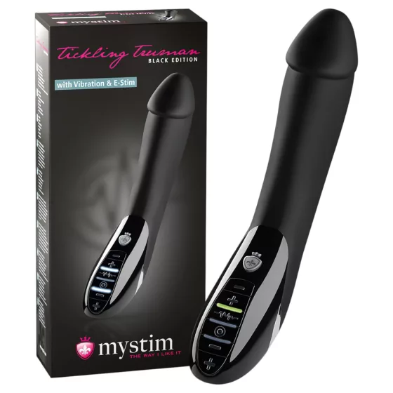 mystim Tickling Truman - elektro stimulátor vibrátor - černý