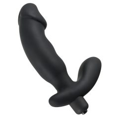 Rebel - prostatický vibrátor s penisem (černý)