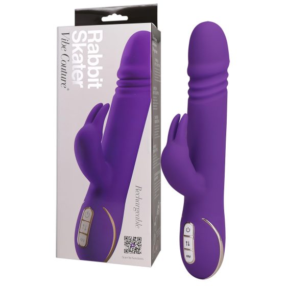 Vibe Couture Rabbit Skater - Zajíčkový, pulzní vibrátor (fialový)