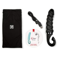   Gvibe G-jack 2 - dobíjecí, vodotěsný silikonový vibrátor (černý)