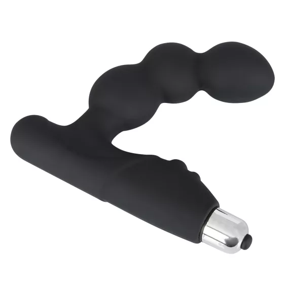 Rebel - vibrátor na prostatu s kuličkami - černý