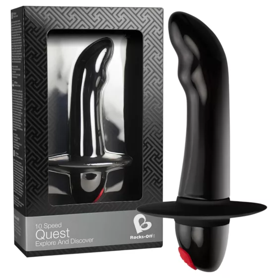 Quest - vibrátor na prostatu pro začátečníky - 10 režimů - černý