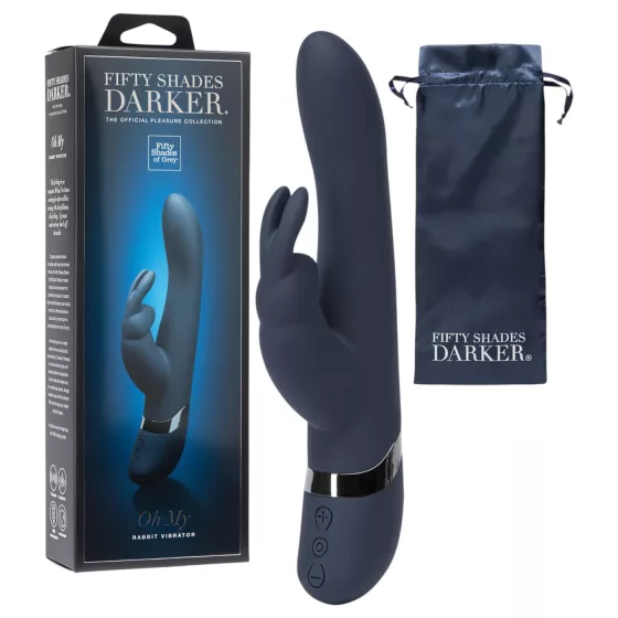 Fifty Shades Darker Oh My Rabbit Vibrator - vibrátor na G‑bod a klitoris (modrý)