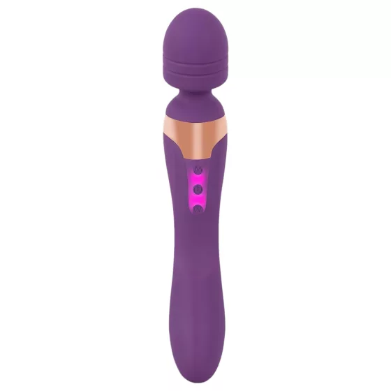 Javida Double - masážní vibrátor - dvojitý - fialový