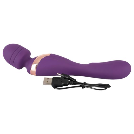 Javida Double - masážní vibrátor (fialový)